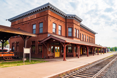 Historisch treinstation in two harbors, Minnesota