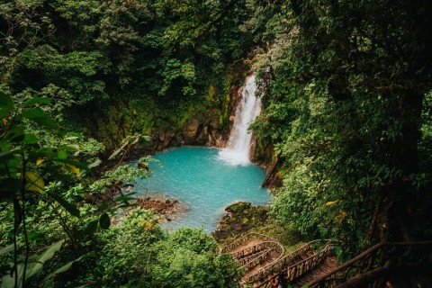 Rio Celeste waterfall Costa Rica
