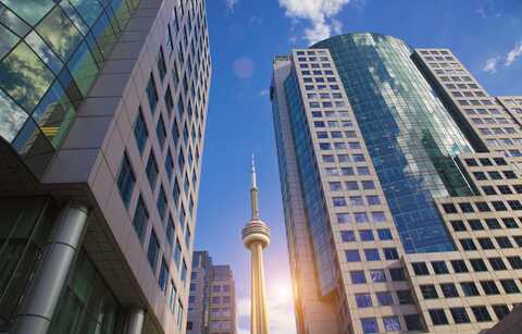 CN Tower Toronto financial district