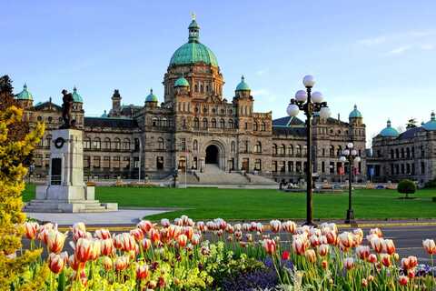 Historisch Brits Columbia provinciaal parlementsgebouw, Canada