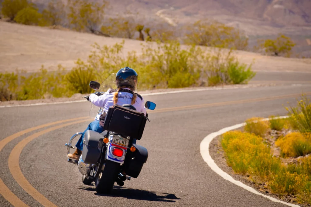 Motorrijder in Amerika
