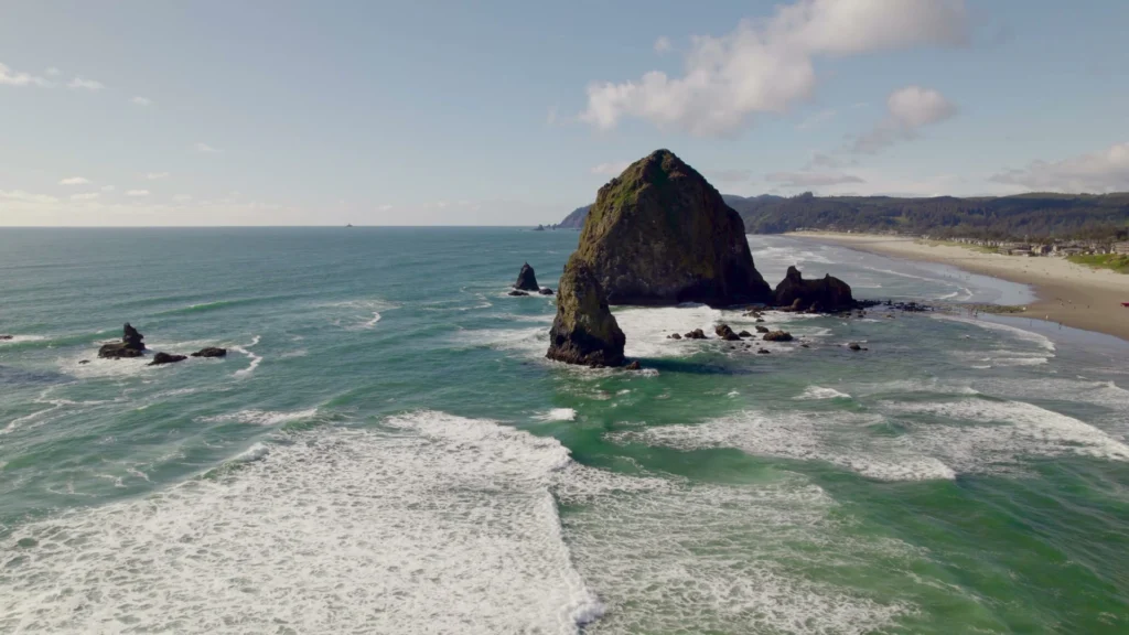 Haystack Rock bij Cannon Beach